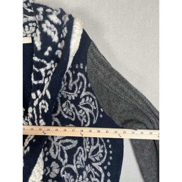 Anthropologie Sleeping On Snow Open Front Cardigan Sweater Wool Blend Boho Sz XL - Picture 10 of 11